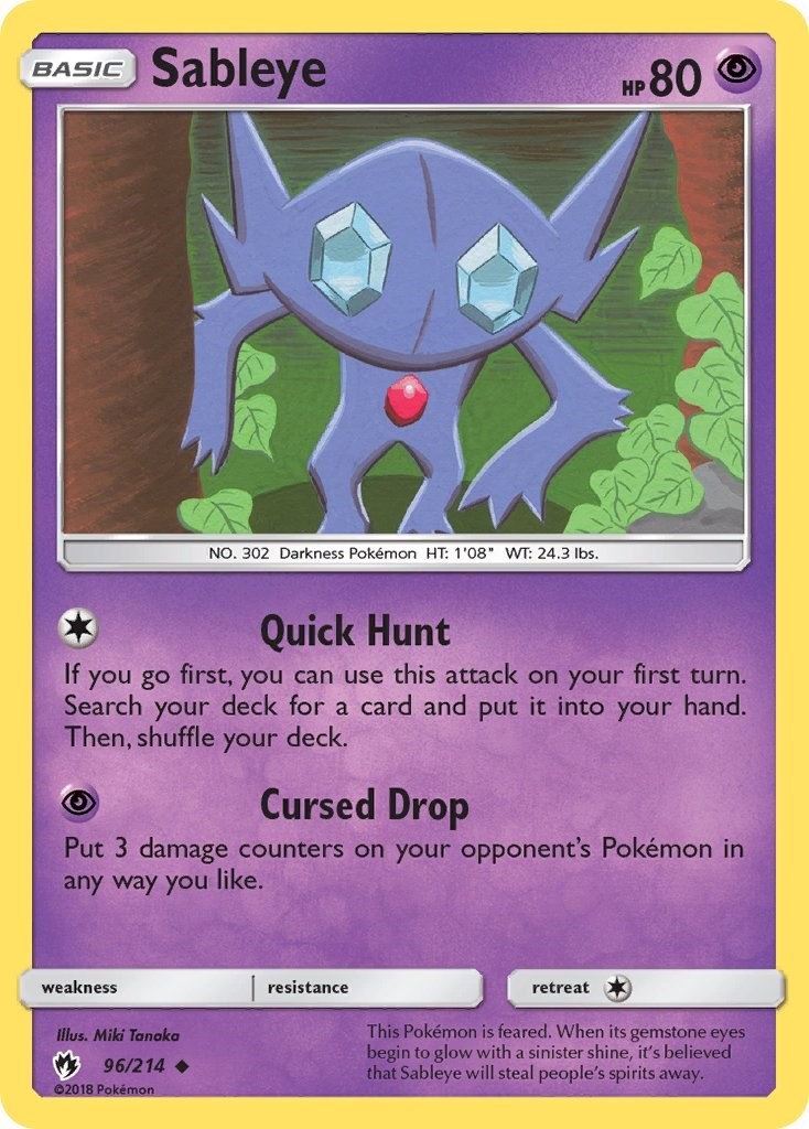 Sableye 96/214 SM - Lost Thunder