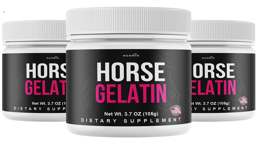 (3 Pack) Horse Gelatin Performance Powder, Horse Gelatin Men\'s Health Powder (3 Pack) Horse Gelatin Performance Powder, Horse Gelatin Men\'s Health Powder