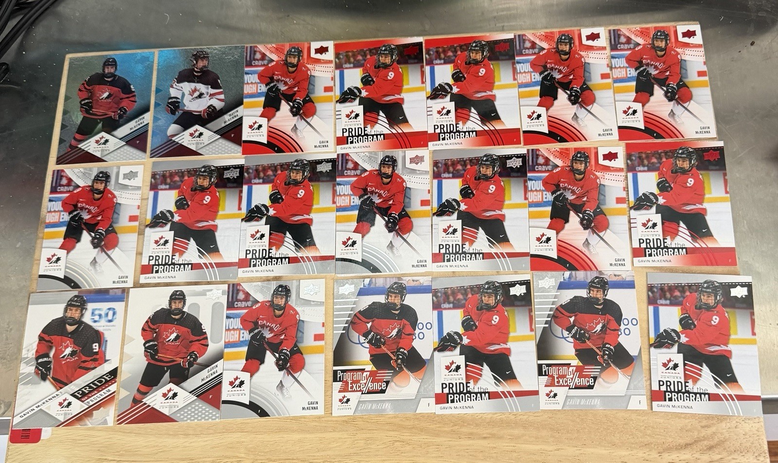 Gavin McKenna Lot Of 39 Rookie Cards With Red Foils In Mint Condition Gavin McKenna Lot Of 39 Rookie Cards With Red Foils In Mint Condition