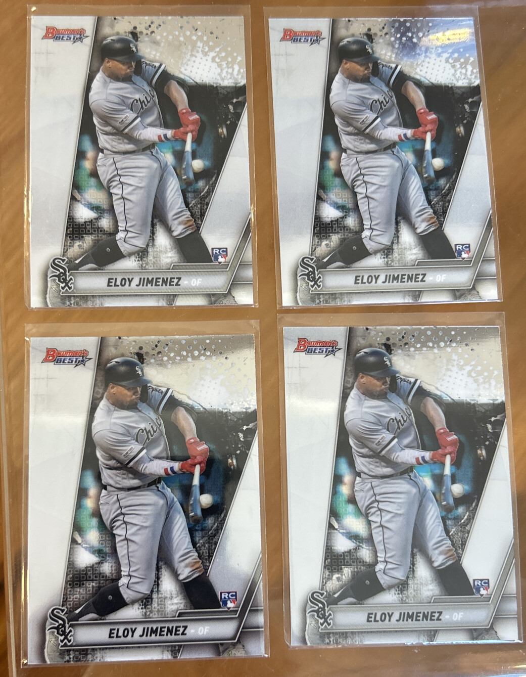 2019 Bowman\'s Best Rookie Eloy Jimenez Lot x 4 White Sox RC 2019 Bowman\'s Best Rookie Eloy Jimenez Lot x 4 White Sox RC