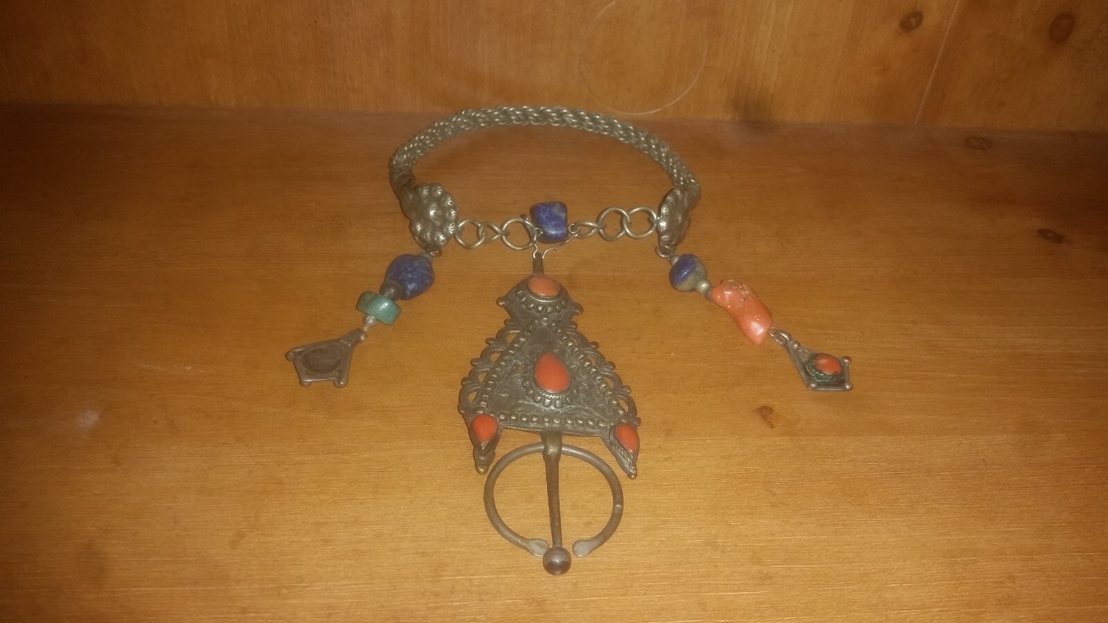 ANTIQUE FIBULA NORTH AFRICAN ISLAMIC JEWERY ART VERY OLD