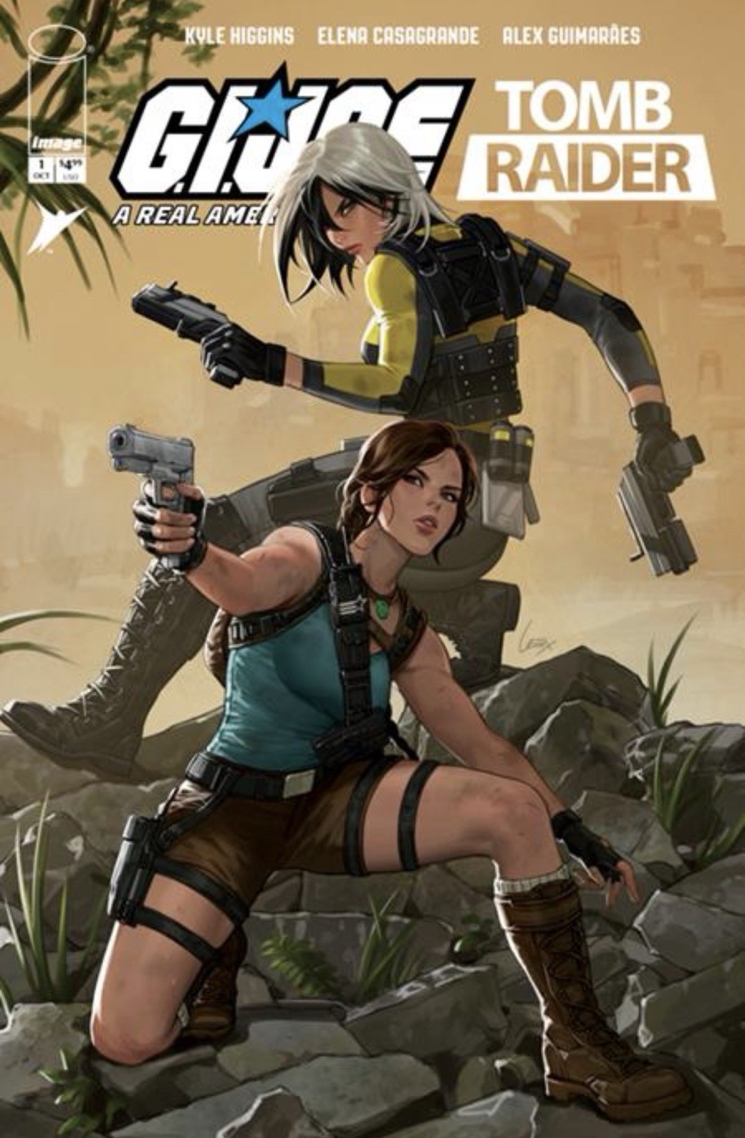 🔥 GI JOE A REAL AMERICAN HERO TOMB RAIDER #1 LEIRIX 1:50 Ratio Variant Cvr E