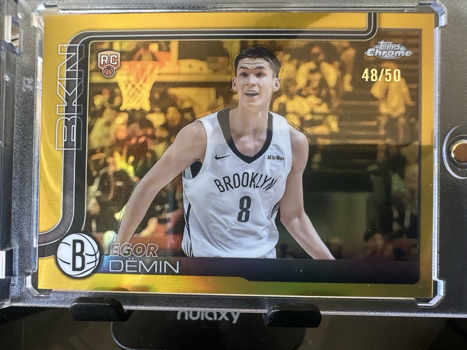 2025-26 Topps Chrome - Egor Demin #258 Gold Refractor /50 (RC) TRUE GOLD