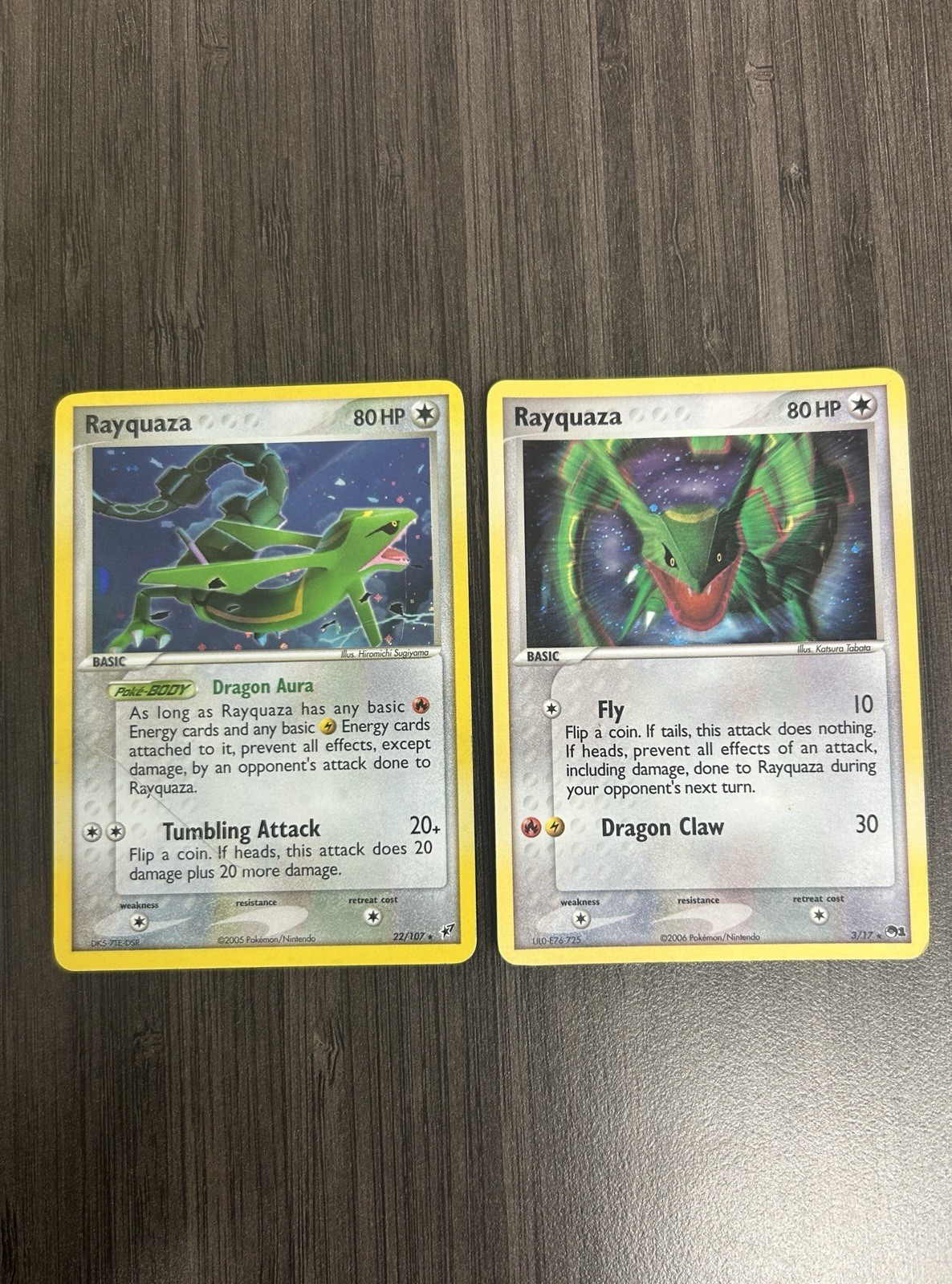 Vintage Rayquaza Pokemon Holo Lot TCG EX Deoxys Cosmo / Pop Series Pair Vintage Rayquaza Pokemon Holo Lot TCG EX Deoxys Cosmo / Pop Series Pair