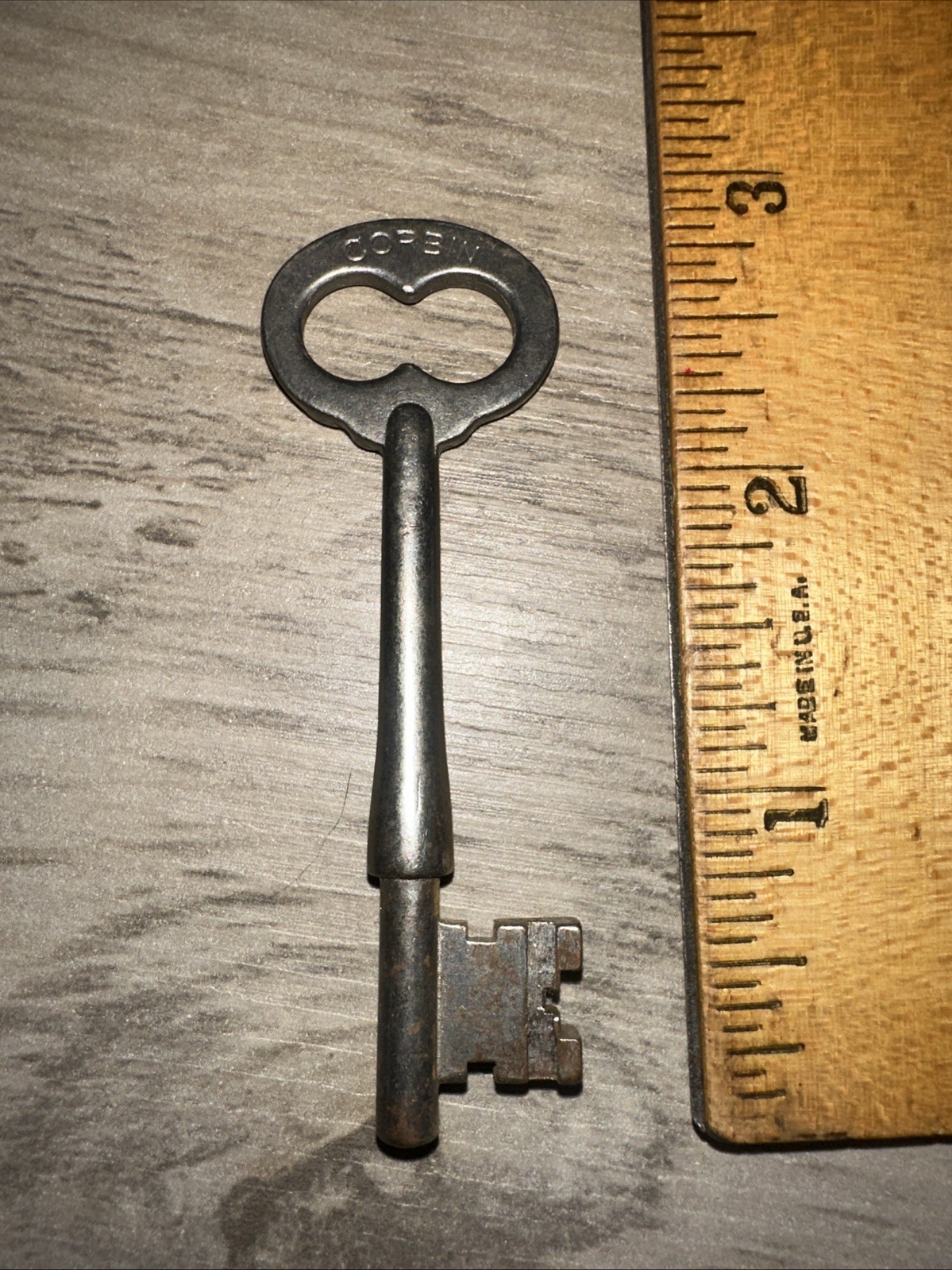 Antique Corbin Solid Barrel Skeleton Key #DT22 Original