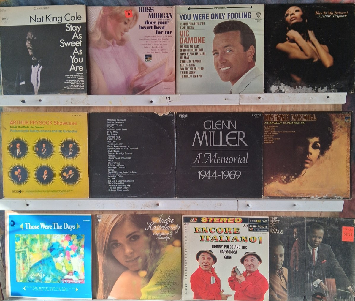 Lot of 12 Vintage Vinyls Records Various Jazz / Vocals LOT 12