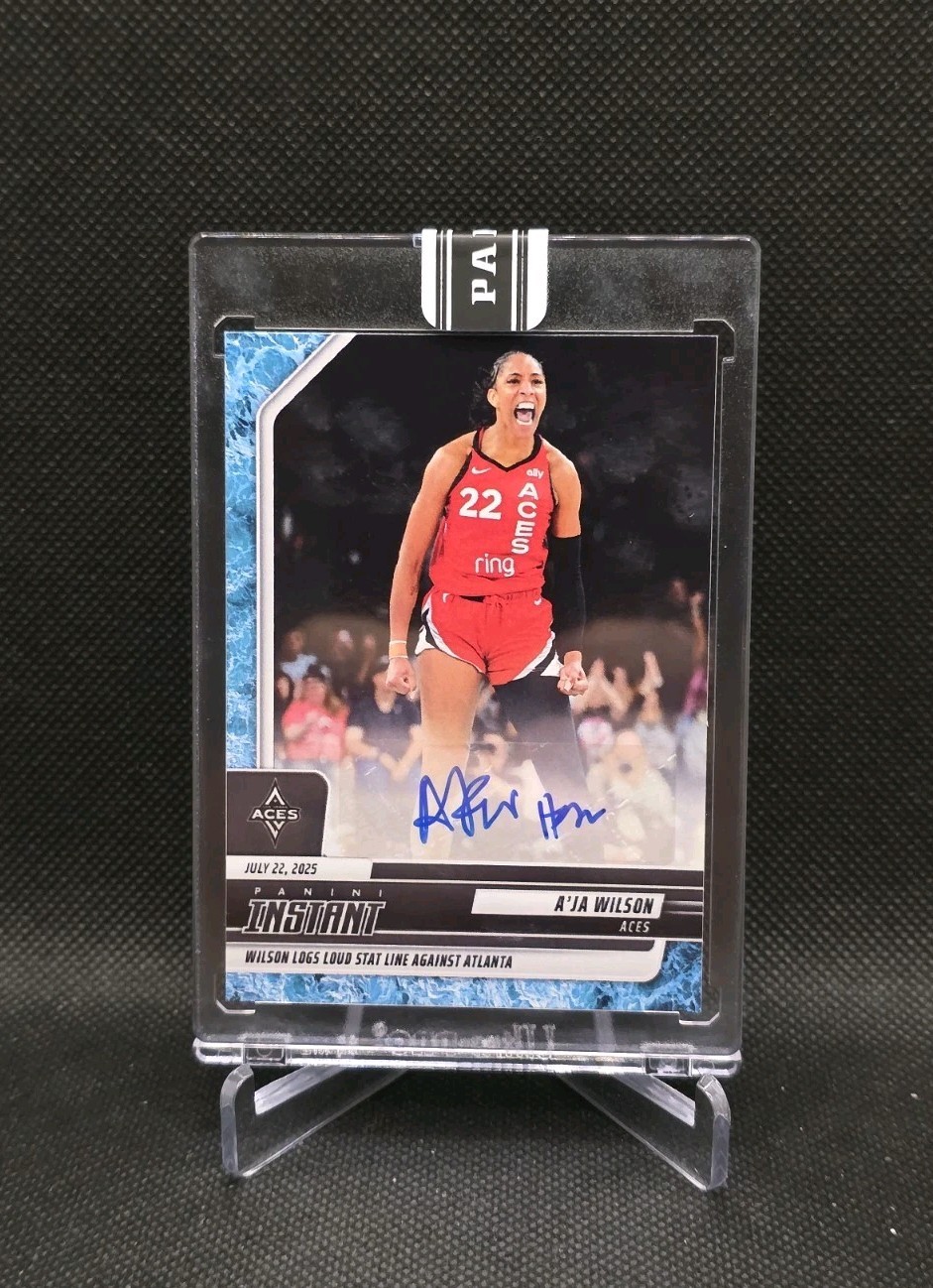 2025 Panini Instant WNBA #168 A\'ja Wilson Water Auto /10 2025 Panini Instant WNBA #168 A\'ja Wilson Water Auto /10