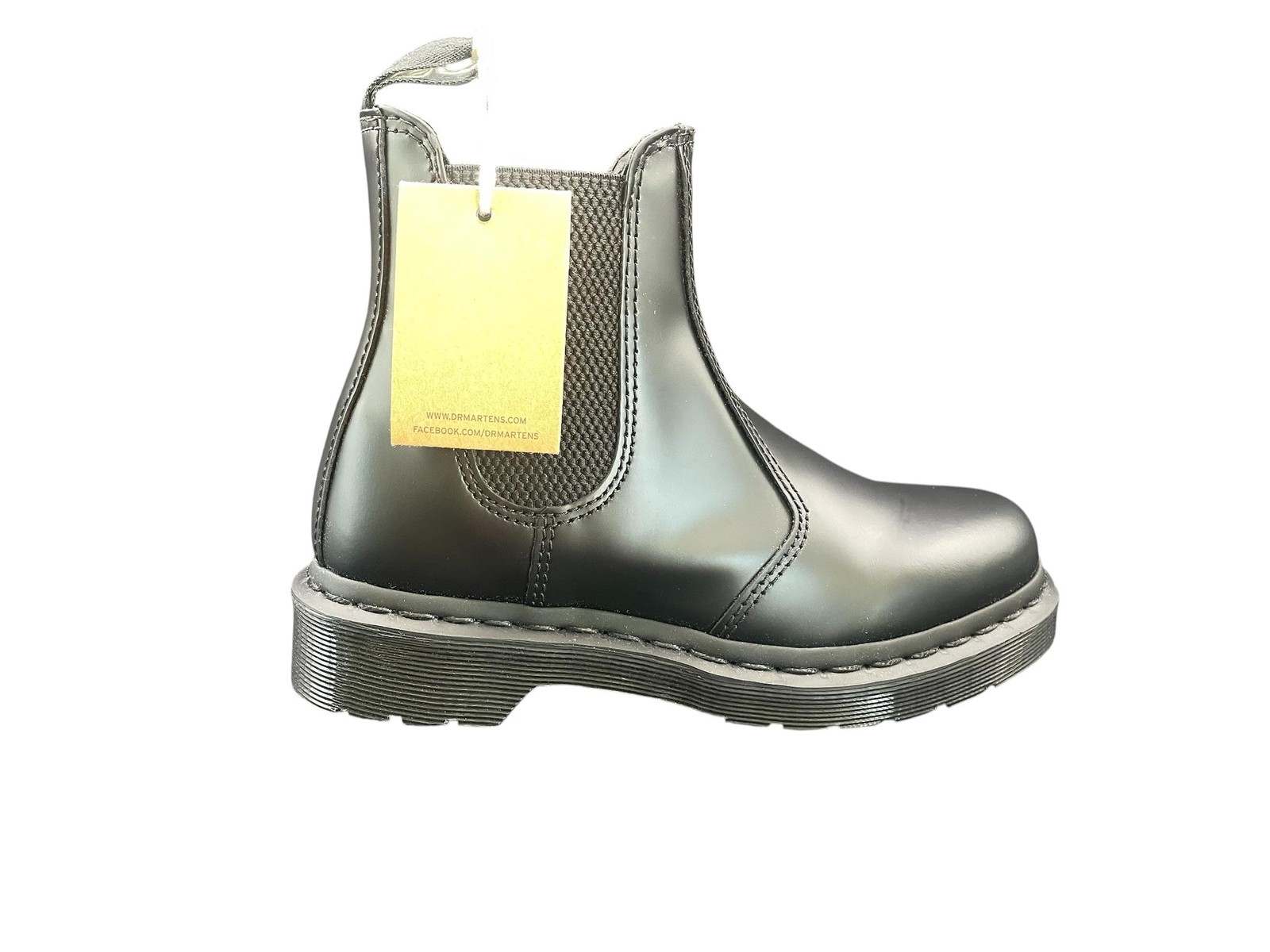 Dr. Martens Men Chelsea Boot Casual 2976 Mono Black Smooth Leather Size 4 M