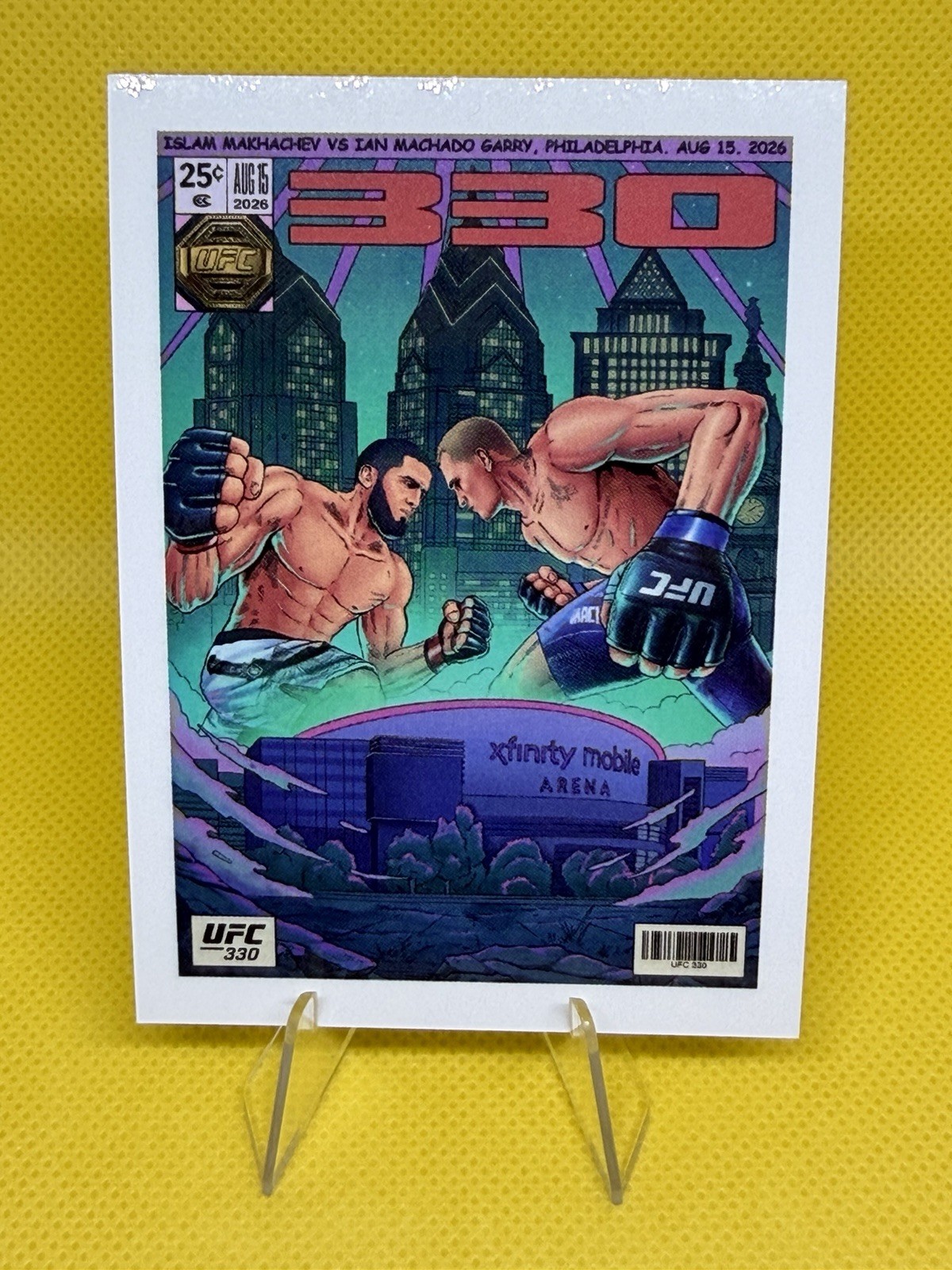 2026 Topps Now UFC 330 Artist Fight Poster SP #330 MAKHACHEV GARRY DERN 2026 Topps Now UFC 330 Artist Fight Poster SP #330 MAKHACHEV GARRY DERN