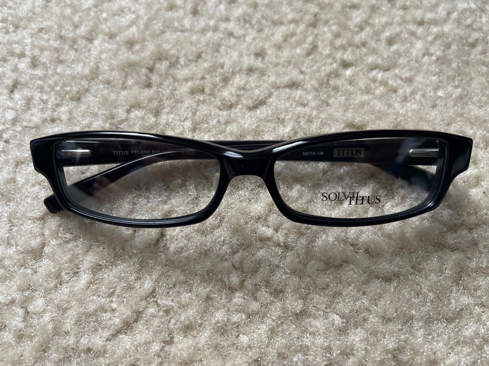 Solvil Et Titus FTT-0740 B1S MCO Black 55-15-135 Eyeglasses Frames Solvil Et Titus FTT-0740 B1S MCO Black 55-15-135 Eyeglasses Frames