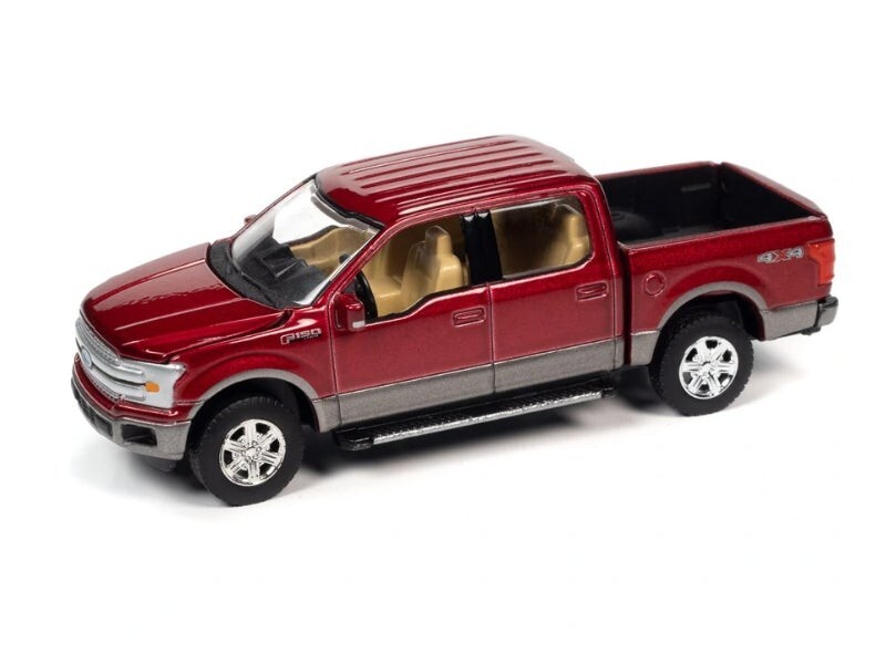 2019 Ford F-150 Lariat 4x4 Pickup Truck - Ruby Red Diecast 1:64 Scale AW64322A 2019 Ford F-150 Lariat 4x4 Pickup Truck - Ruby Red Diecast 1:64 Scale AW64322A