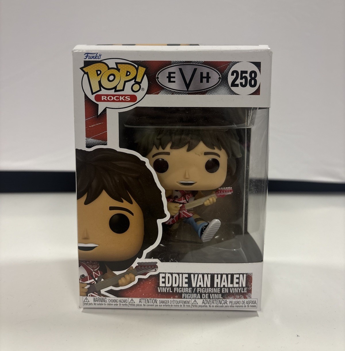 Funko Pop Vinyl: Eddie Van Halen - Eddie Van Halen #258 With Protector