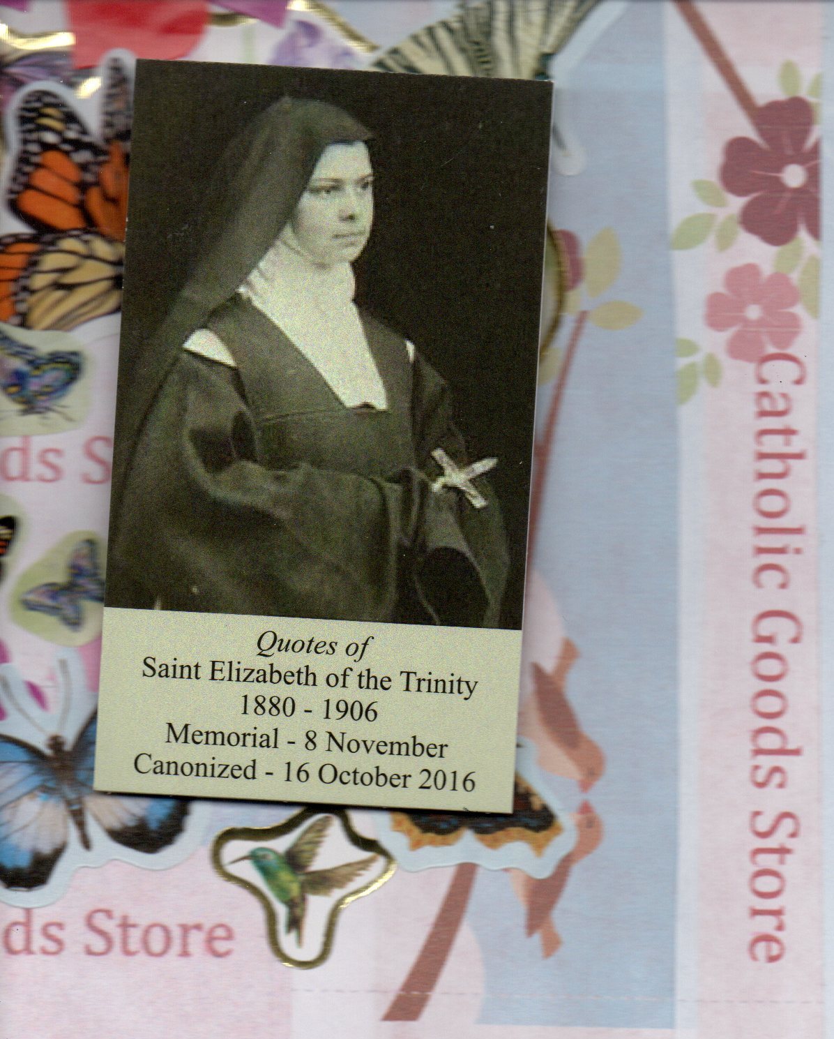 Saint St. Elizabeth of the Trinity + Quotes(2 x 3.5