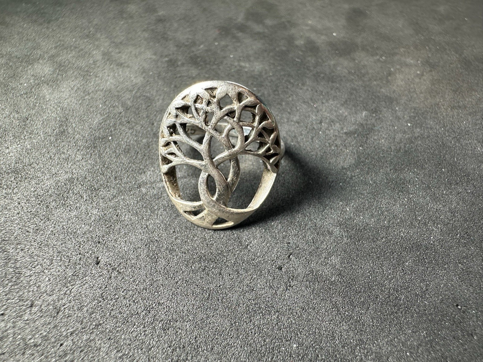2.86g Vintage Sterling Silver 925 Tree of Life Cutout Ring Boho Nature M Size 6 2.86g Vintage Sterling Silver 925 Tree of Life Cutout Ring Boho Nature M Size 6