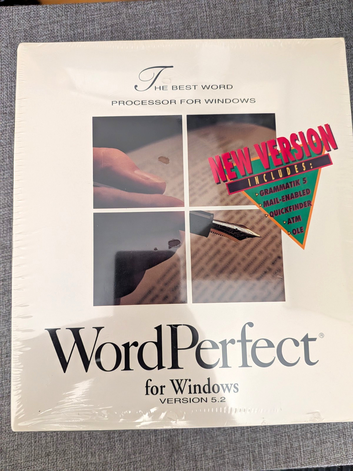 SEALED WordPerfect for Windows 5.2 Factory Sealed 3.5” Floppy Vintage SEALED WordPerfect for Windows 5.2 Factory Sealed 3.5” Floppy Vintage