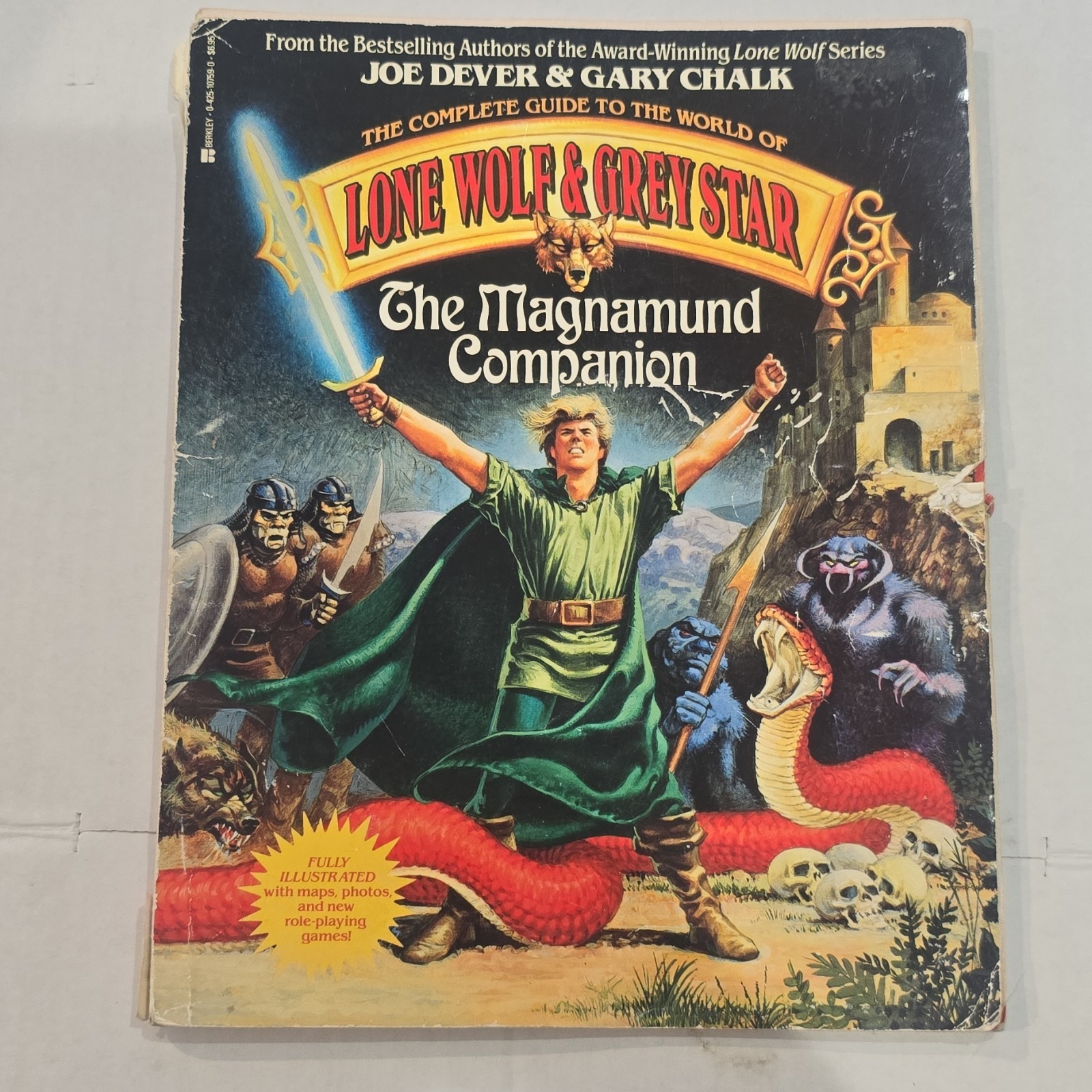 Lone Wolf The Magnamund Companion Joe Dever Gary Chalk 1986 Berkley RPG