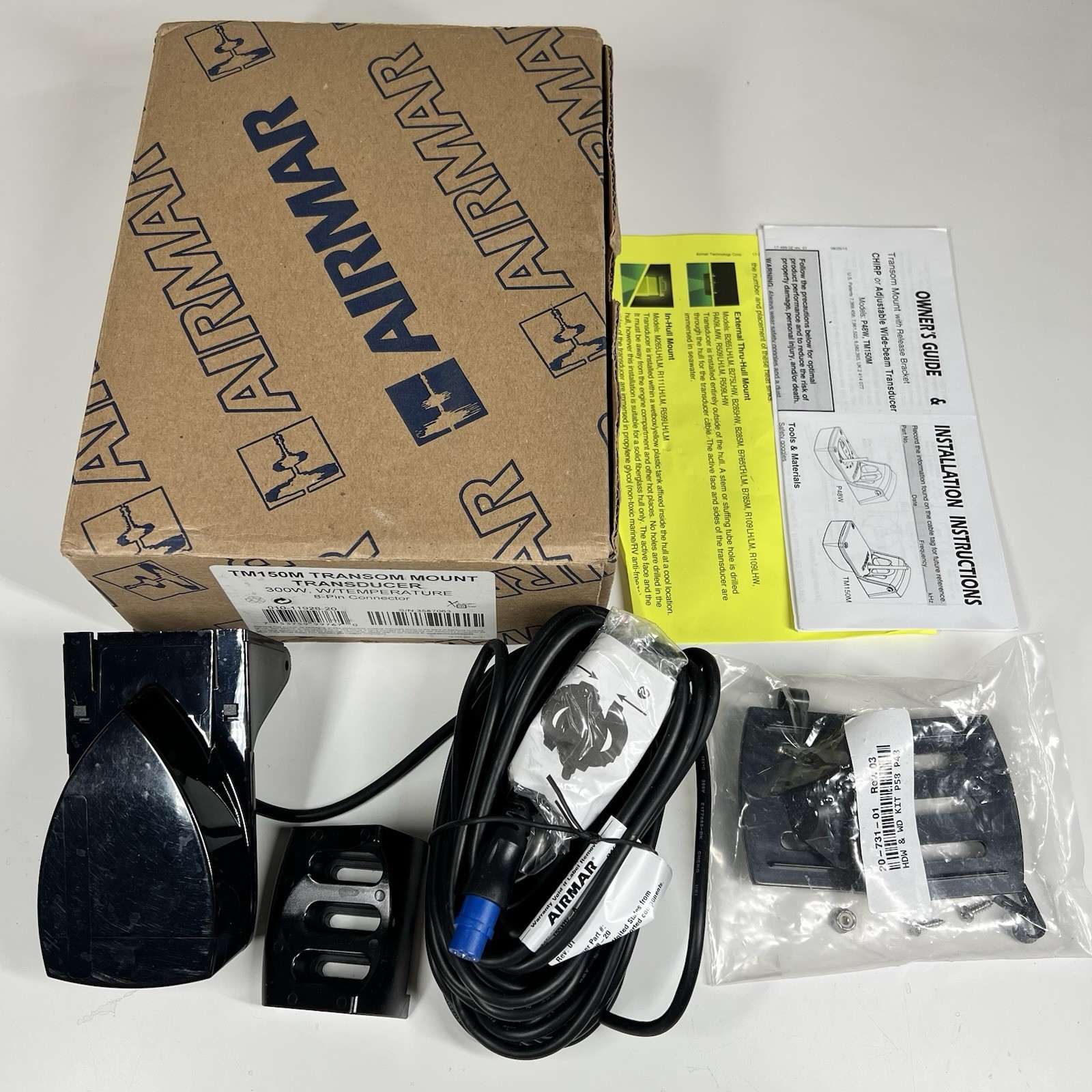Airmar TM150M Transom Mount Transducer 300W Chirp Temperature 8-Pin NEW In Box