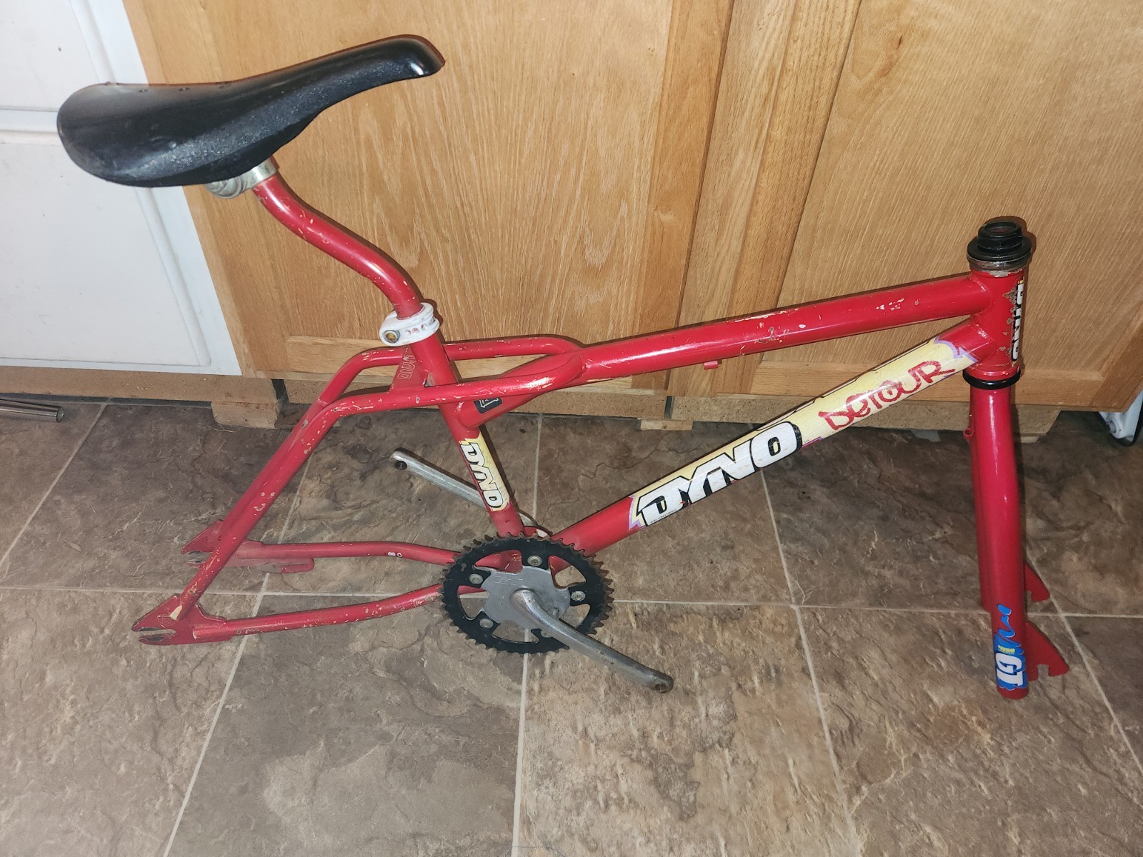 Rare 1988 Dyno Detour Frameset Survivor Matching 6-Stamp Gt Akisu A Forks 