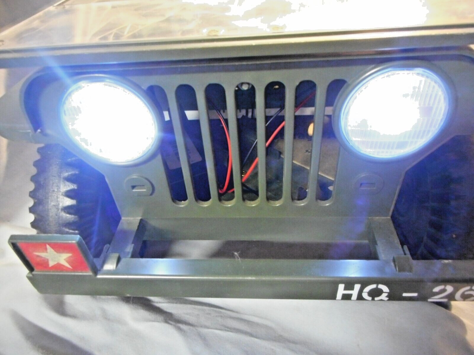 Vintage GI Joe - Five Star Jeep or A/T desert patrol- Headlight Illumination Kit