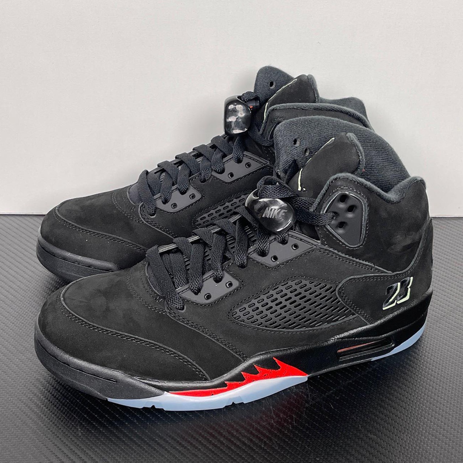 Air Jordan 5 Retro Halloween Men Black Picante Red Retro Sneaker