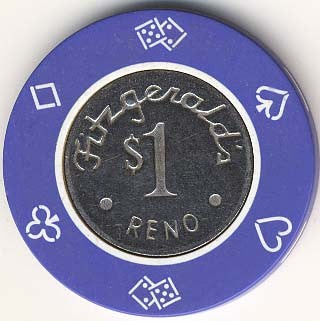 Fitzgerald\'s Casino Reno Nevada $1 Chip 1983