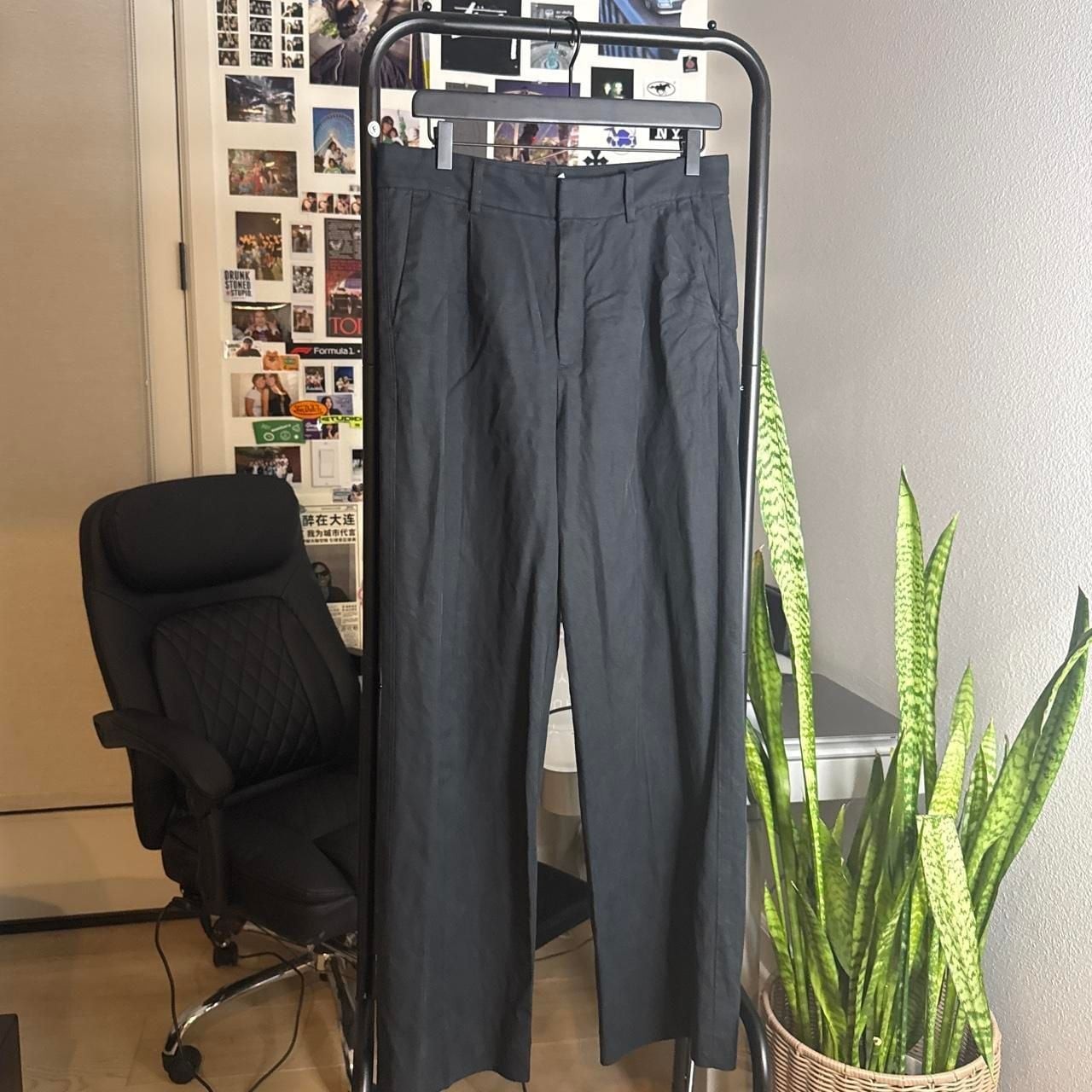 Madewell Slouchy Straight Black Trousers Size 4