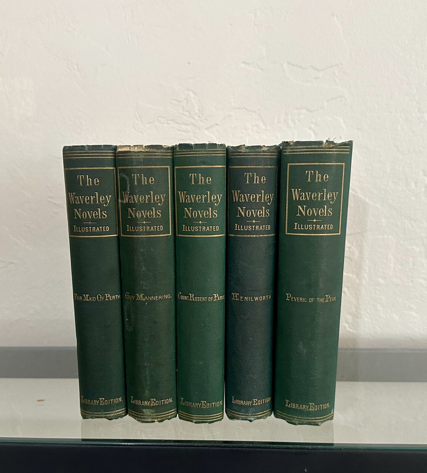 The Waverly Novels 5 Volume Set 1868 - 1871 HC / Library Edition