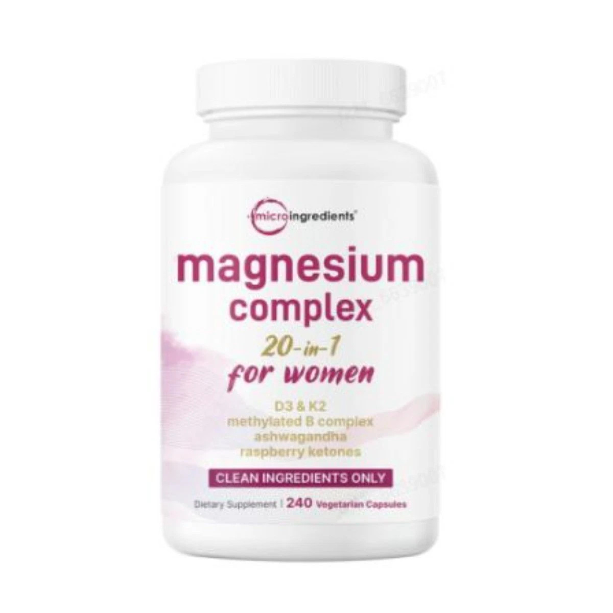 Micro Ingredients Magnesium 20-in-1 – 240 Veggie Caps for Women Micro Ingredients Magnesium 20-in-1 – 240 Veggie Caps for Women