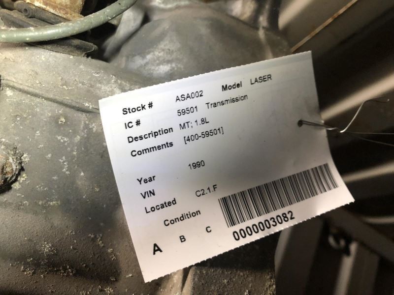 Manual Transmission 1.8L Fits 90 LASER 1059