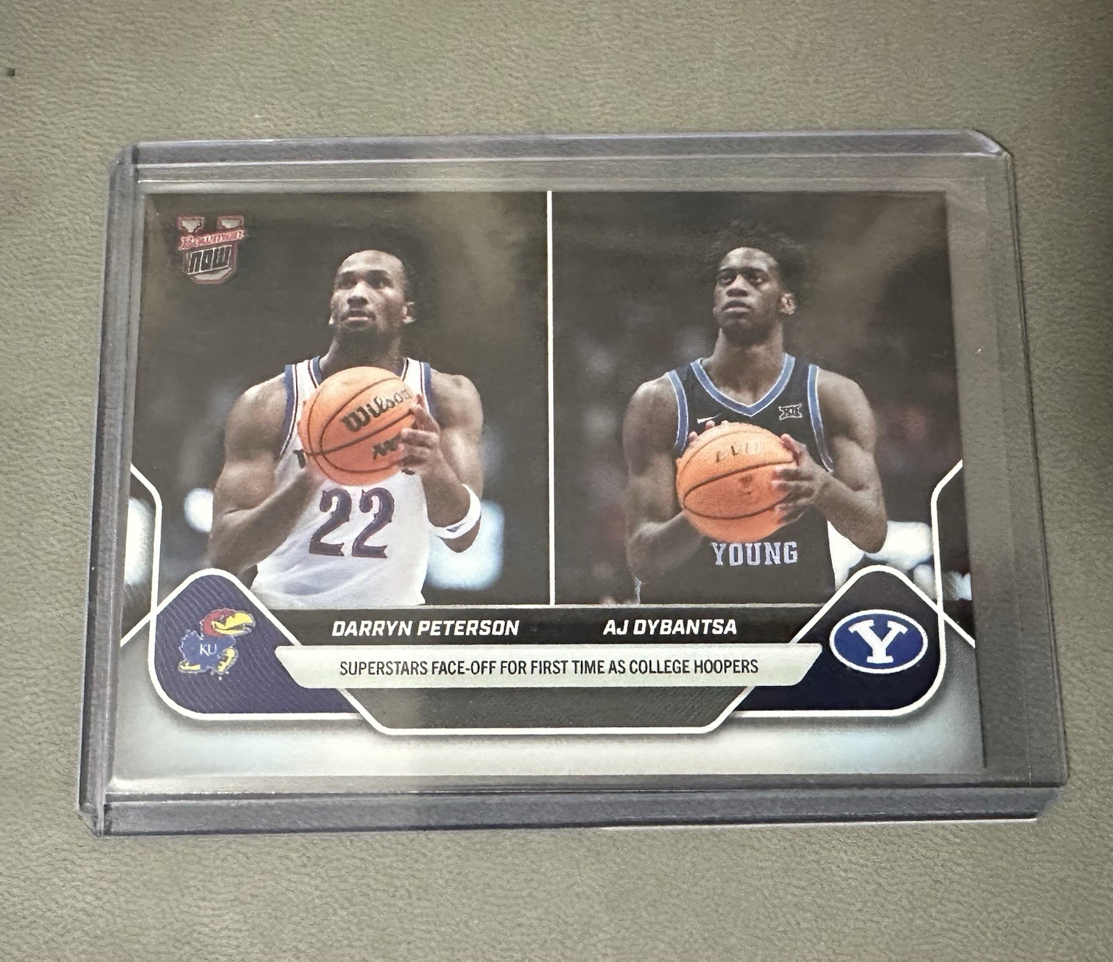 2025-2026 Bowman U Now Darryn Peterson/AJ Dybantsa #65 Kansas Jayhawks/BYU