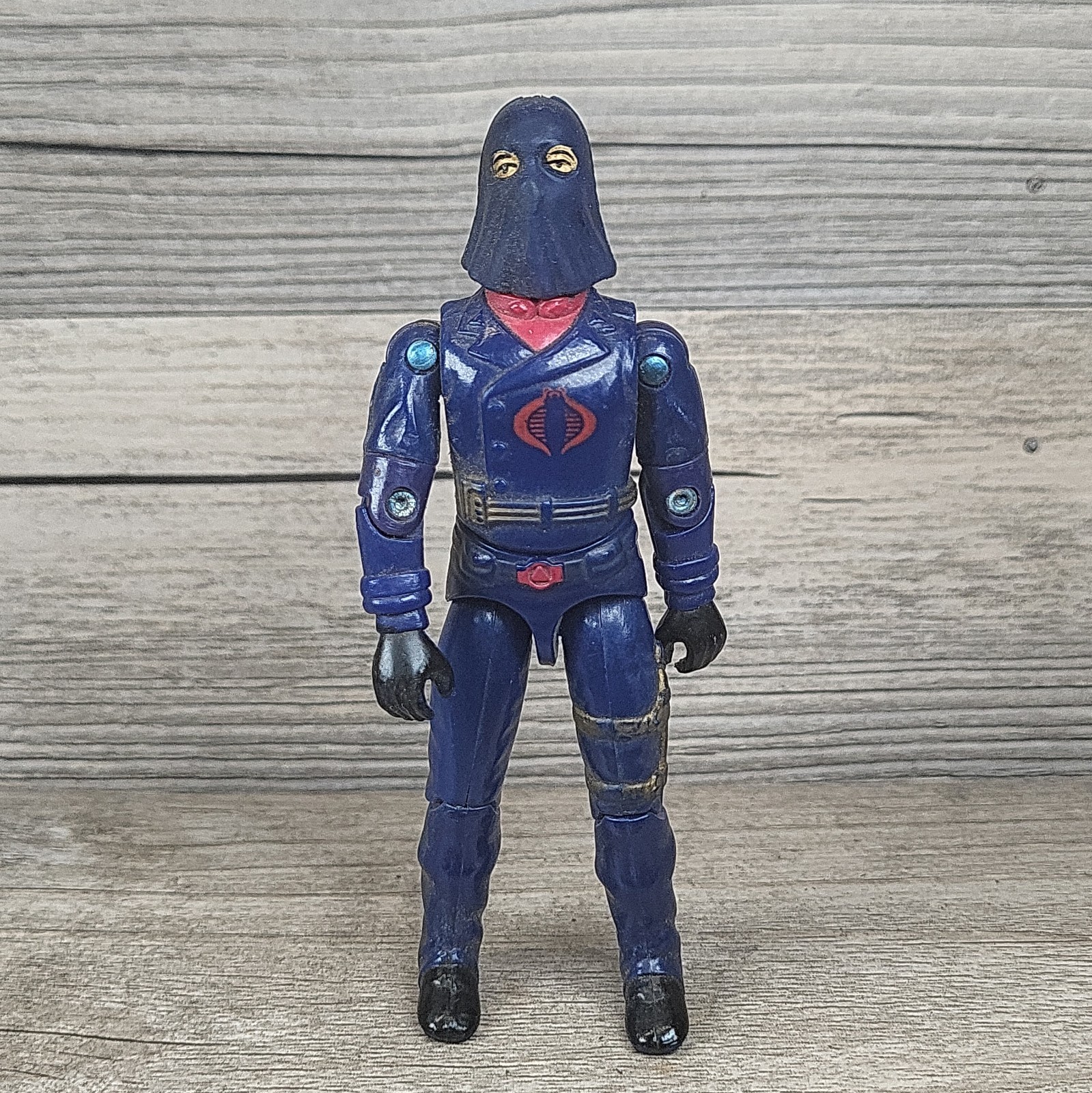 Vintage 1984 Hasbro GI Joe ARAH - HOODED COBRA COMMANDER (v2) Action Figu Loose Vintage 1984 Hasbro GI Joe ARAH - HOODED COBRA COMMANDER (v2) Action Figu Loose