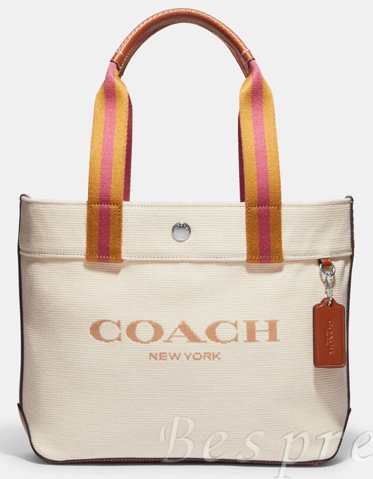 NWT Coach Small Canvas Tote NATURAL, CK168, MSRP $328.00