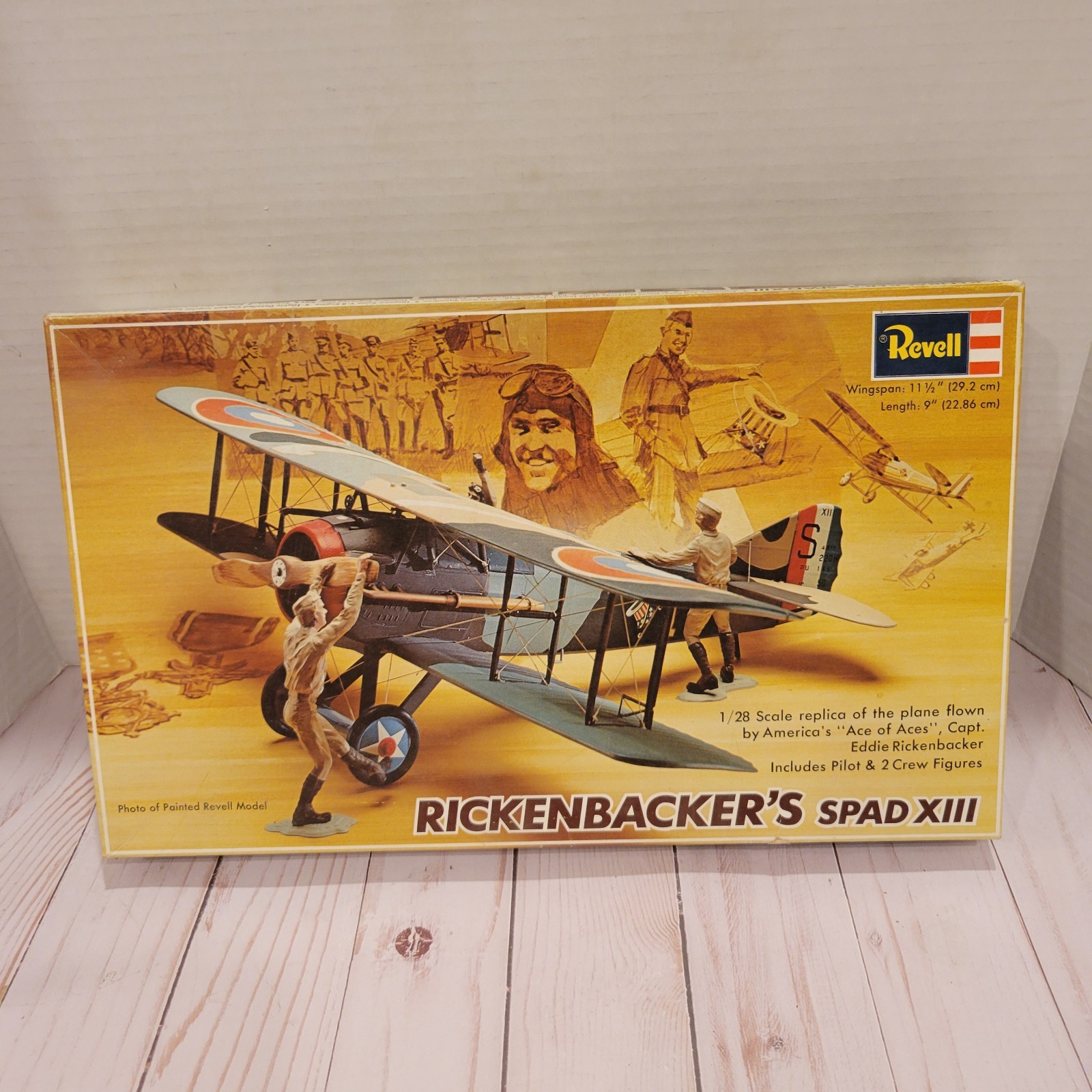 Revell RICKENBACKERS MODEL KIT MILITARY PLANE 1975 SPAD X111- NEW Revell RICKENBACKERS MODEL KIT MILITARY PLANE 1975 SPAD X111- NEW
