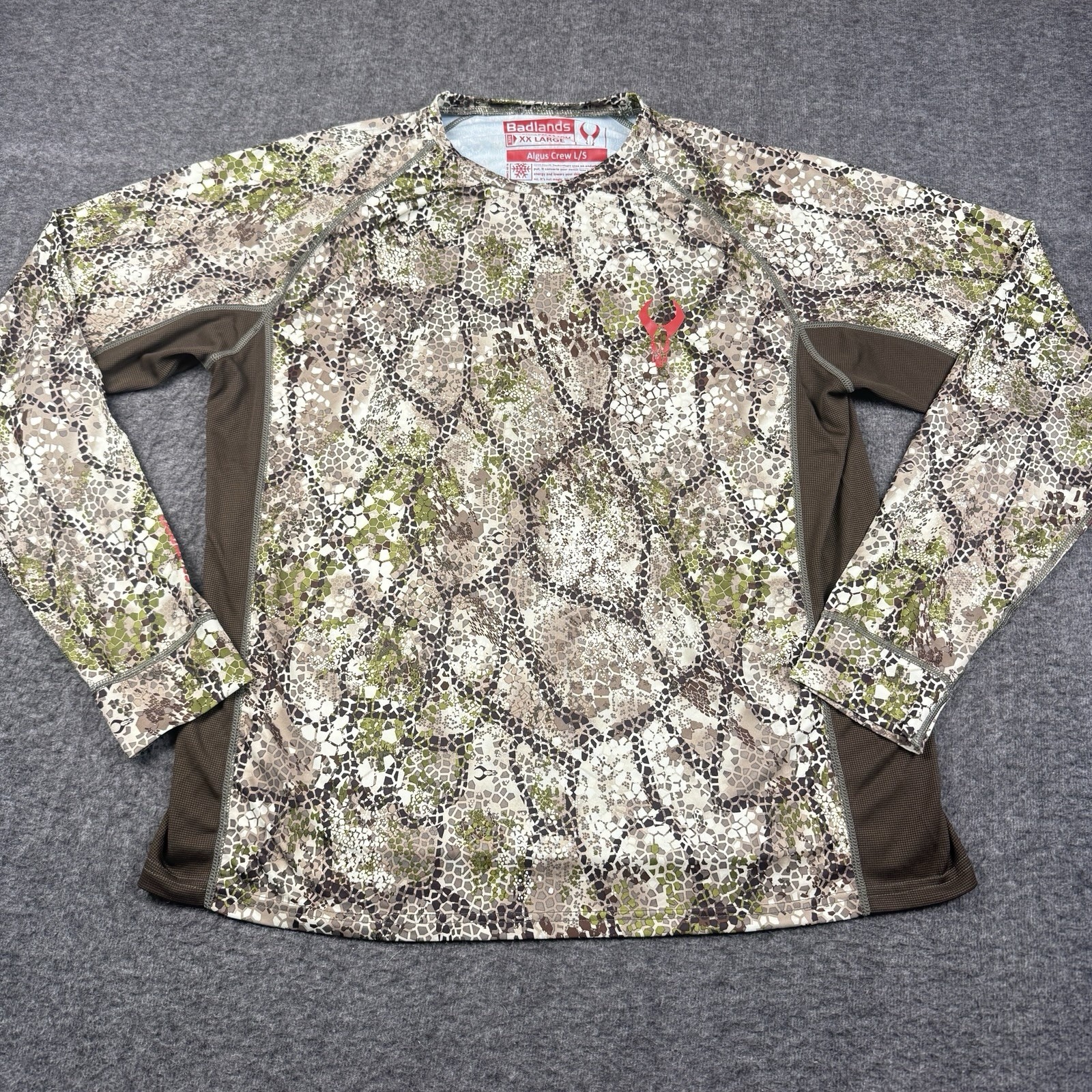 Badlands Shirt Mens 2XL Camo Algus Crew Base Layer Hunting Hunt Long Sleeve Badlands Shirt Mens 2XL Camo Algus Crew Base Layer Hunting Hunt Long Sleeve