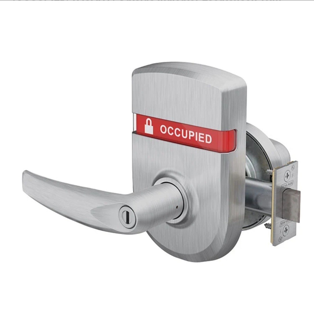 Schlage ND40S ATH (Athens) Privacy Lever Lock with OS-OCC (OCCUPIED/VACANT)... Schlage ND40S ATH (Athens) Privacy Lever Lock with OS-OCC (OCCUPIED/VACANT)...