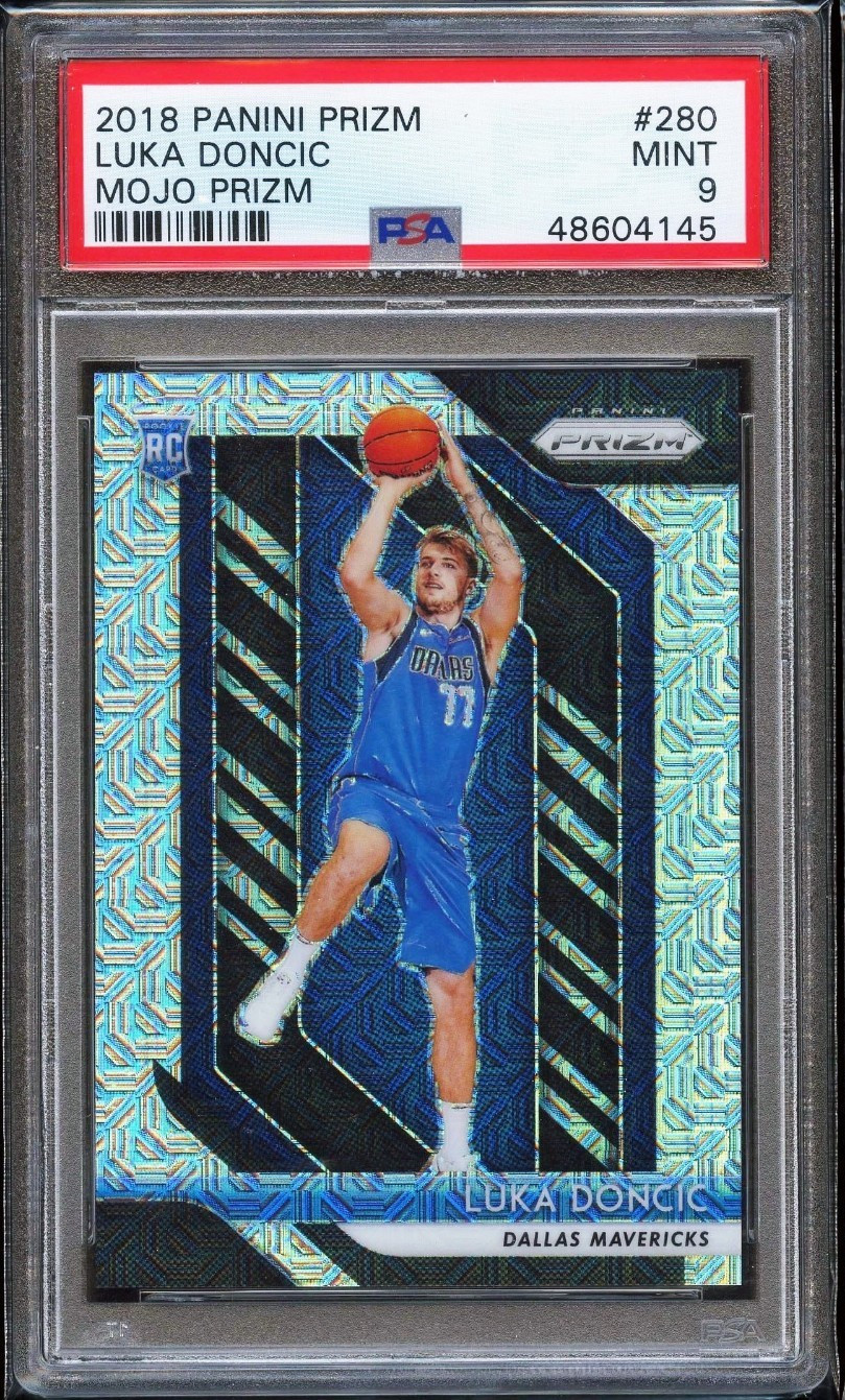 2018-19 Panini Prizm Mojo Prizm Luka Doncic ROOKIE RC /25 PSA 9 MINT