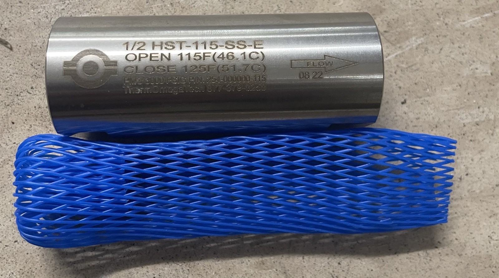 1/2 HST-115-SS-E (ThermOmegaTech Part # 254-000000-115)