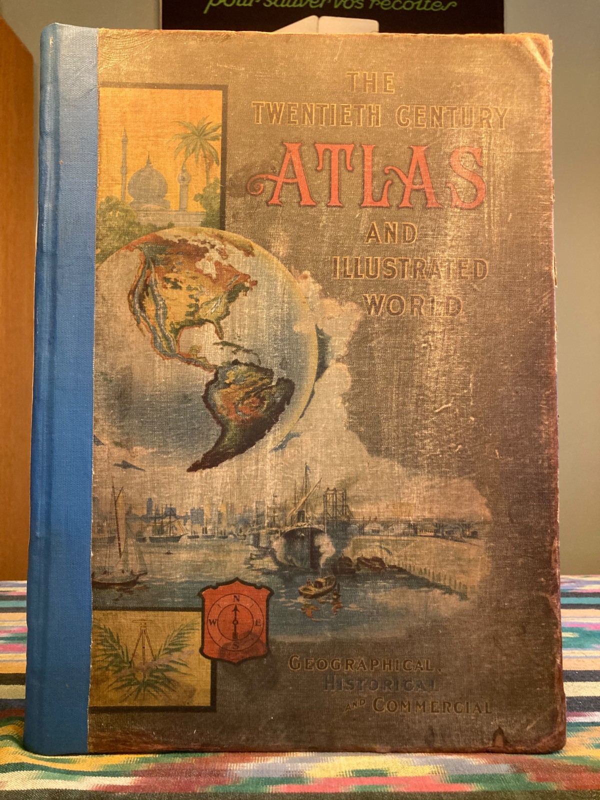 1909 Twentieth Century Atlas Illustrated World J Martin Miller Antique Maps