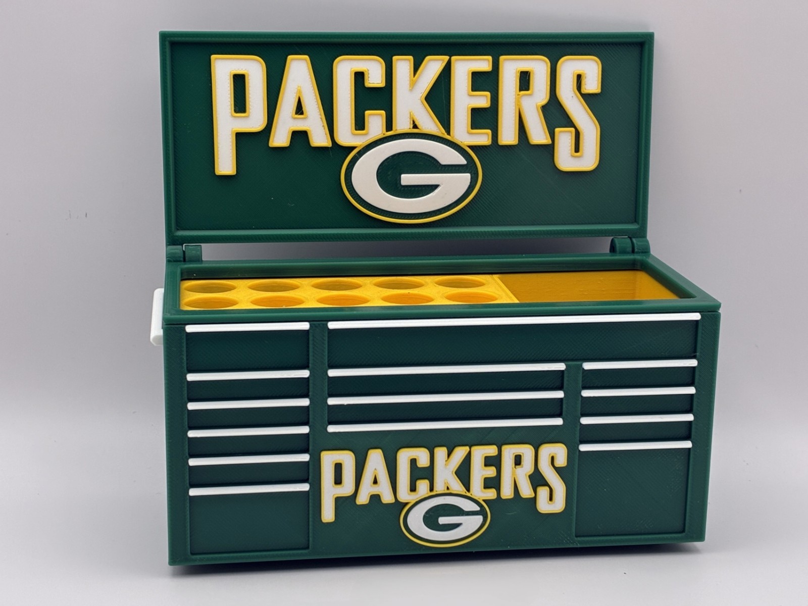 Green Bay Packers Toolbox Pen Holder – Tool Box Organizer for Desk