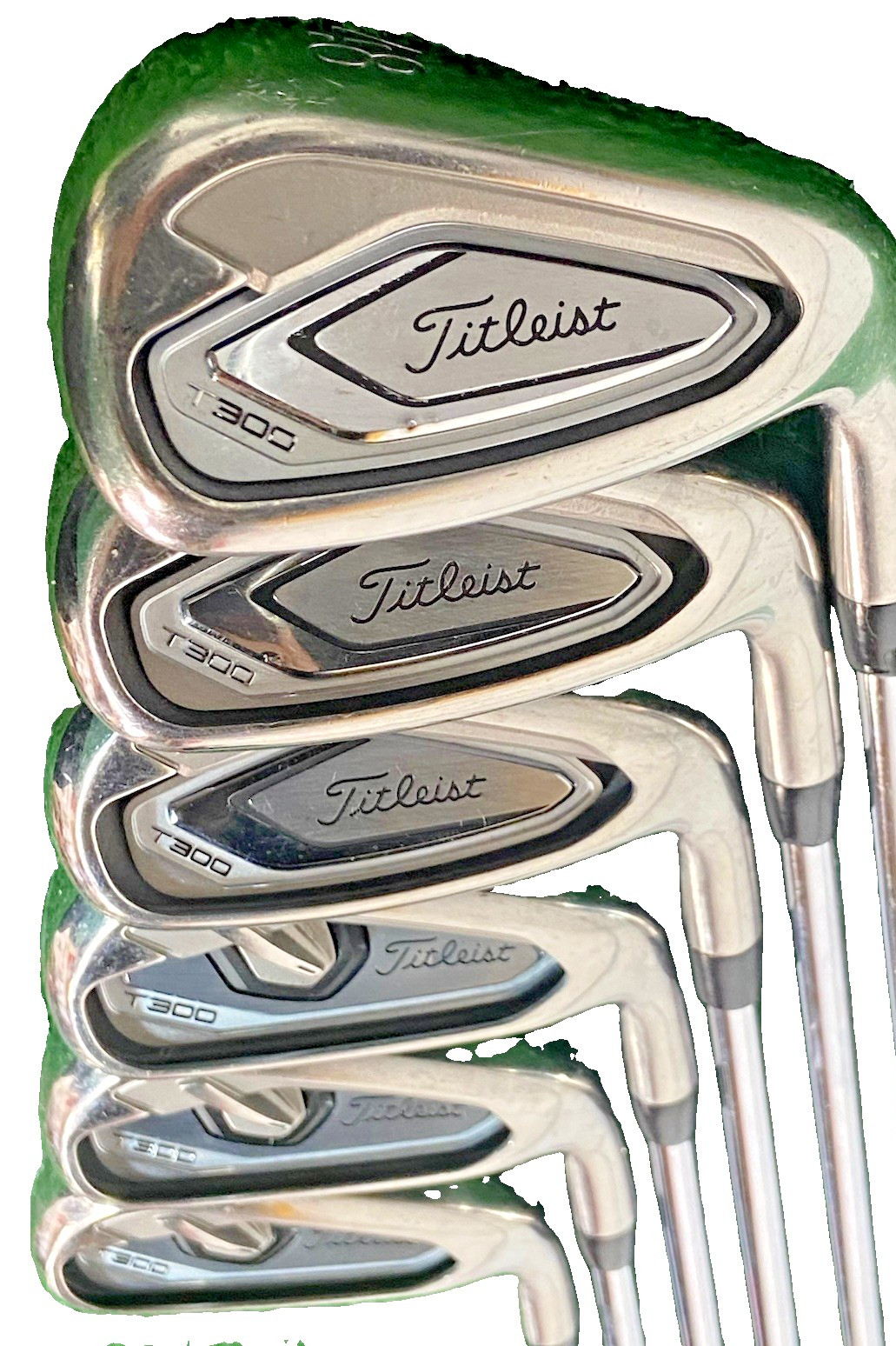Titleist T300 Iron Set 5-9,GW RH AMT Red S300 Steel 5i 38
