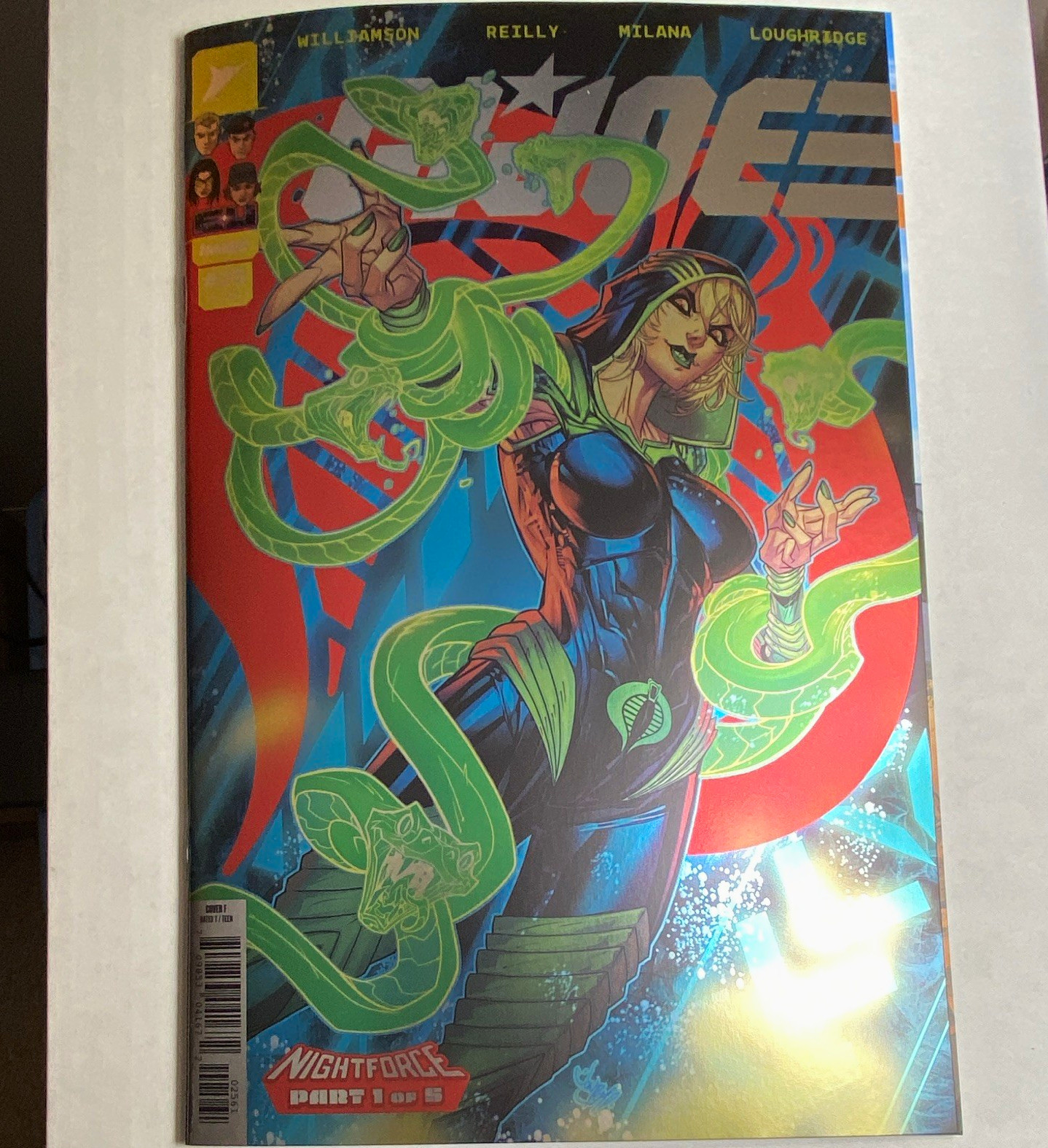 G.I. Joe #25 Nightforce 1:100 Foil Part 1 of 5 Cover F 2026 🔥 NM+