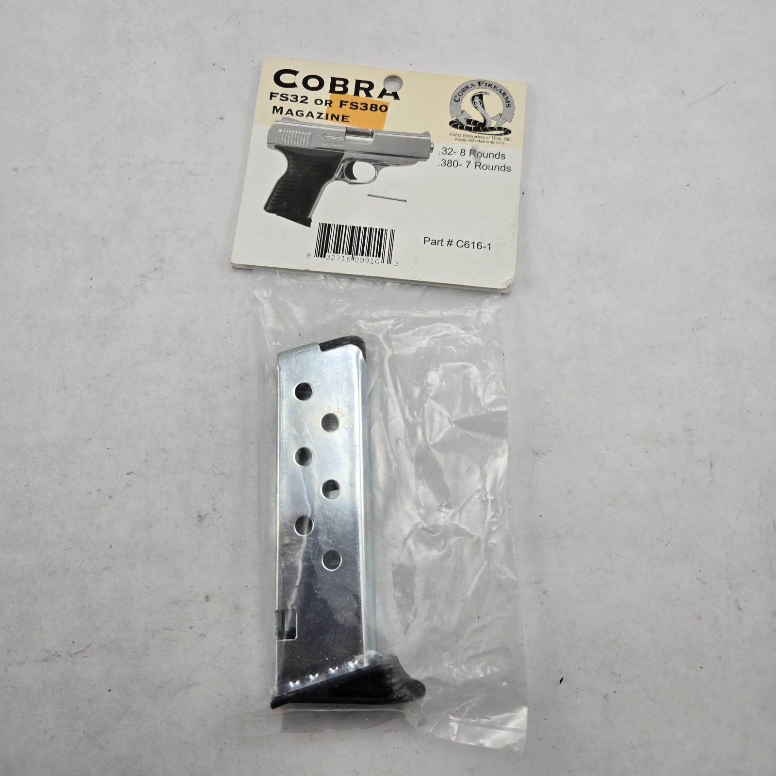NOS Cobra Firearms FS32 FS380 Magazine Mag Pistol 380 32 ACP