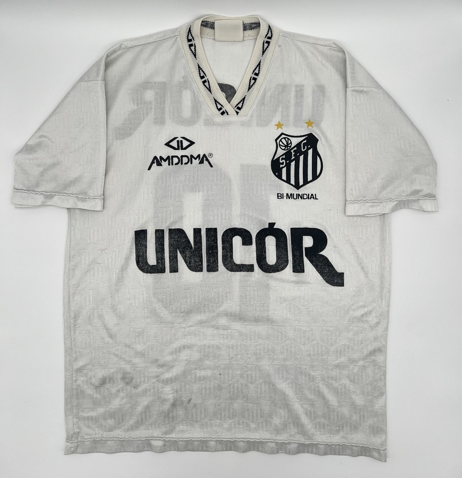 Santos 1995/1996 Home #10 Authentic Amddma Soccer Jersey (M)