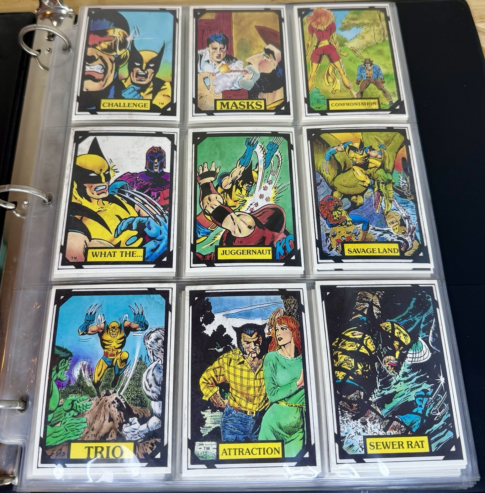 Vintage 1988 Comic Images Wolverine Complete Set 50 Cards + Header Marvel X-Me
