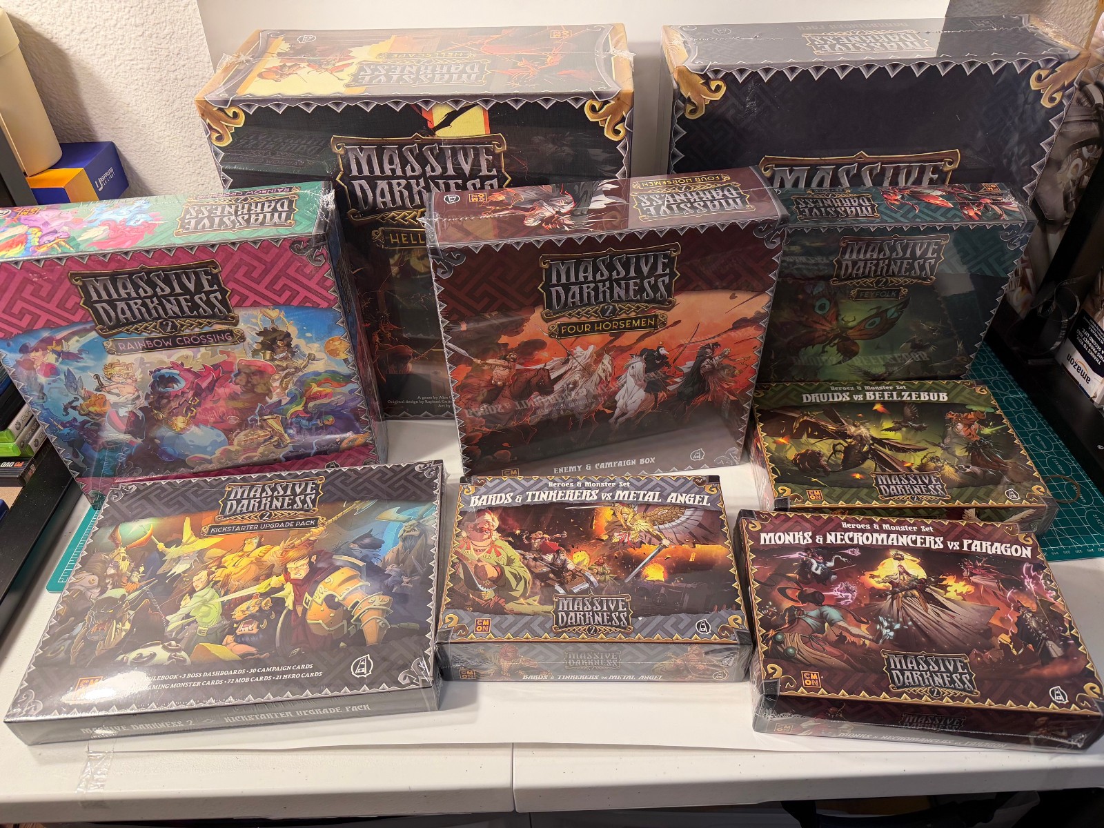 CMON Massive Darkness 2 Hellscape Pledge + MDKS05+MD-KS11+MD019+MD-KS07+MD-KS10
