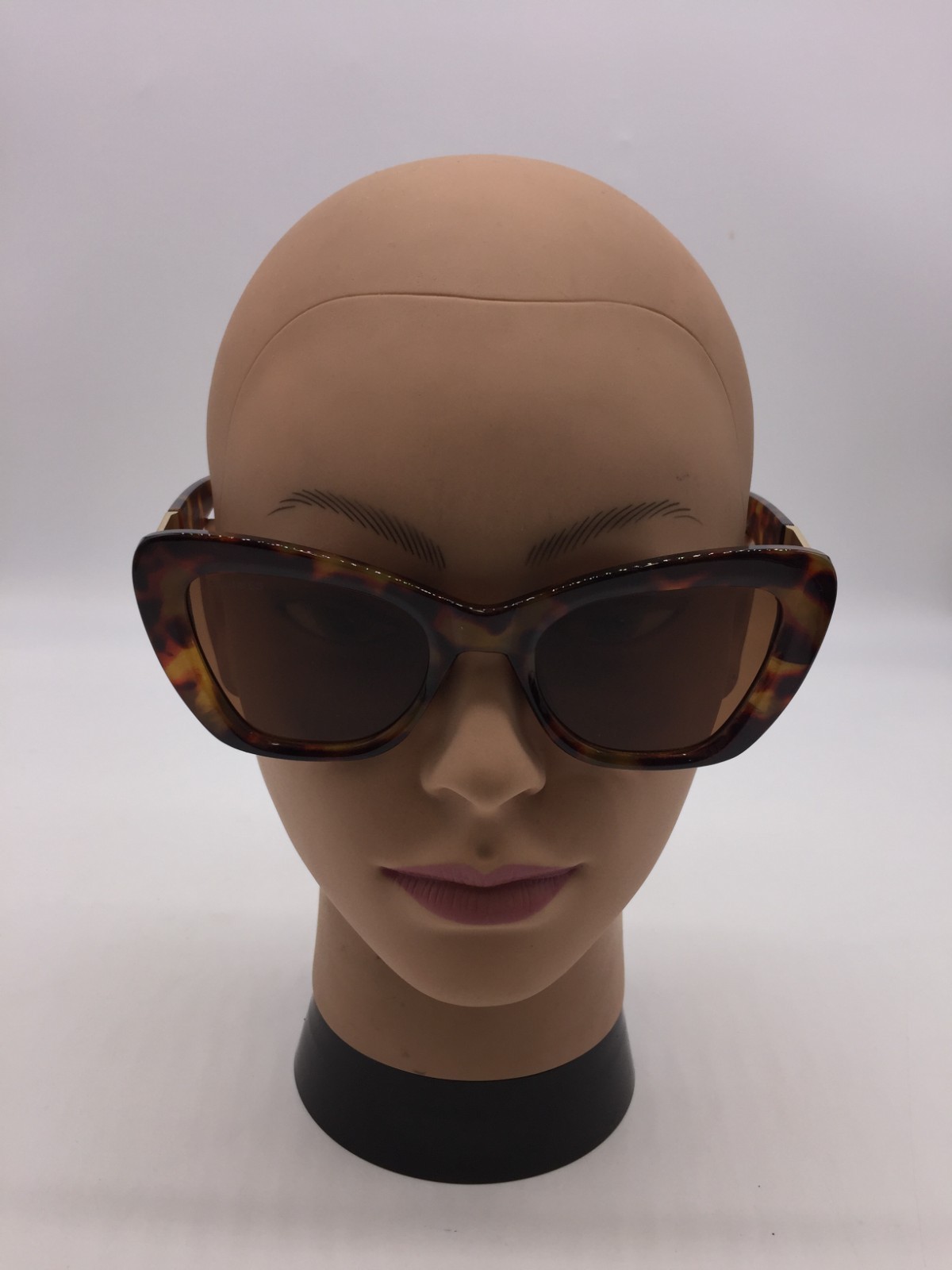 Hermes Tortoise Frame Women\'s Designer Sunglasses 53-22-145 Brown Lenses