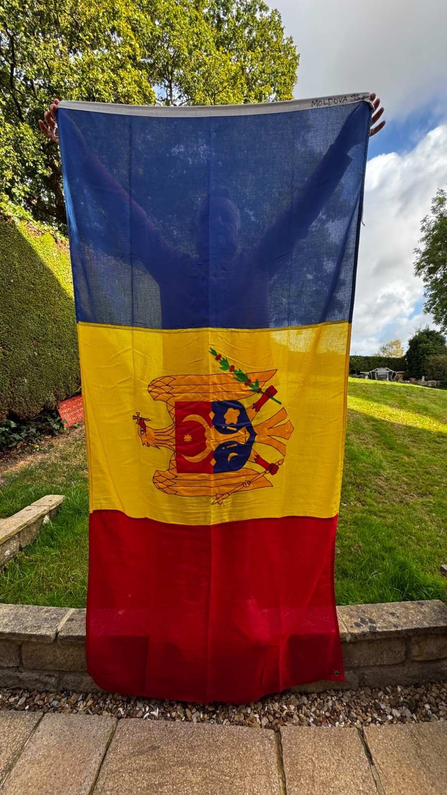 Moldova Flag 2.5yd HUGE sewn professional quality flag Rope & clip Moldova Flag 2.5yd HUGE sewn professional quality flag Rope & clip