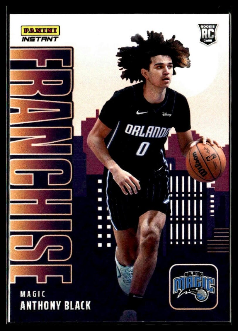 2023-24 Panini Instant The Franchise F17 Anthony Black Orlando Magic RC PR 485 2023-24 Panini Instant The Franchise F17 Anthony Black Orlando Magic RC PR 485