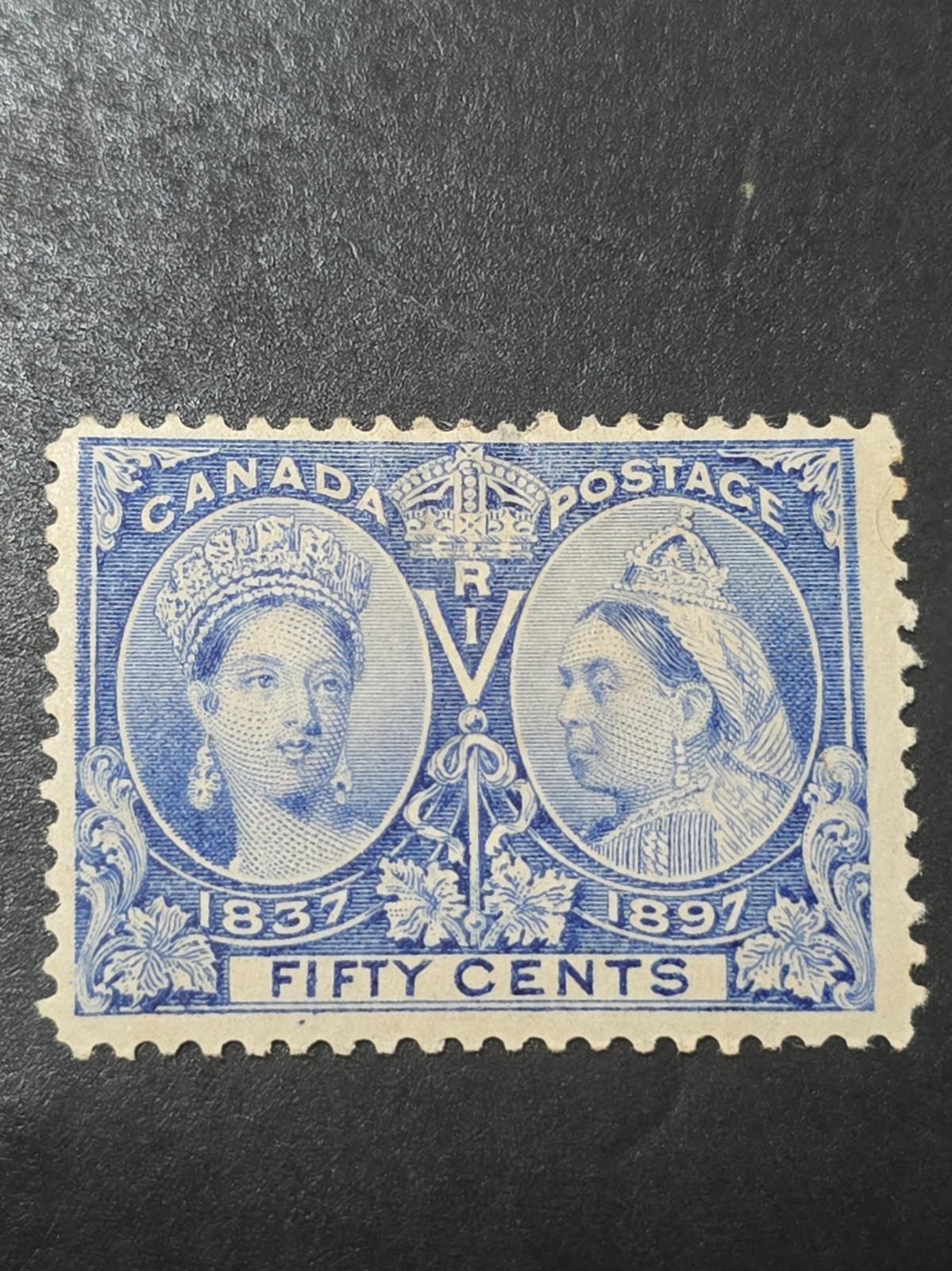 Joystamp: Canada Stamps Collection Scott#60 Jubilee Mint Hinged 50c Ultra CV$375