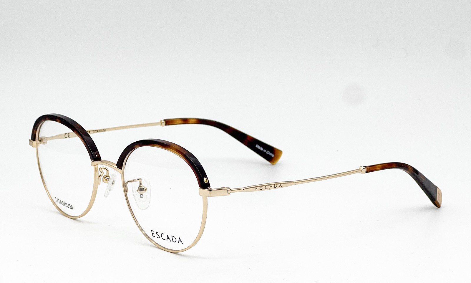 NEW ESCADA VES964F 0G21 HAVANA GOLD AUTHENTIC EYEGLASSES 50-19